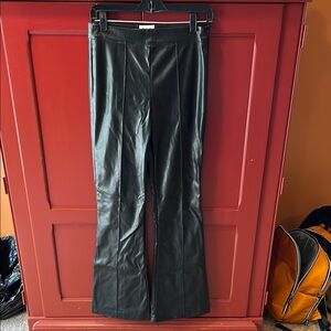 Princess Polly - Black Faux Leather Pants - Size 4